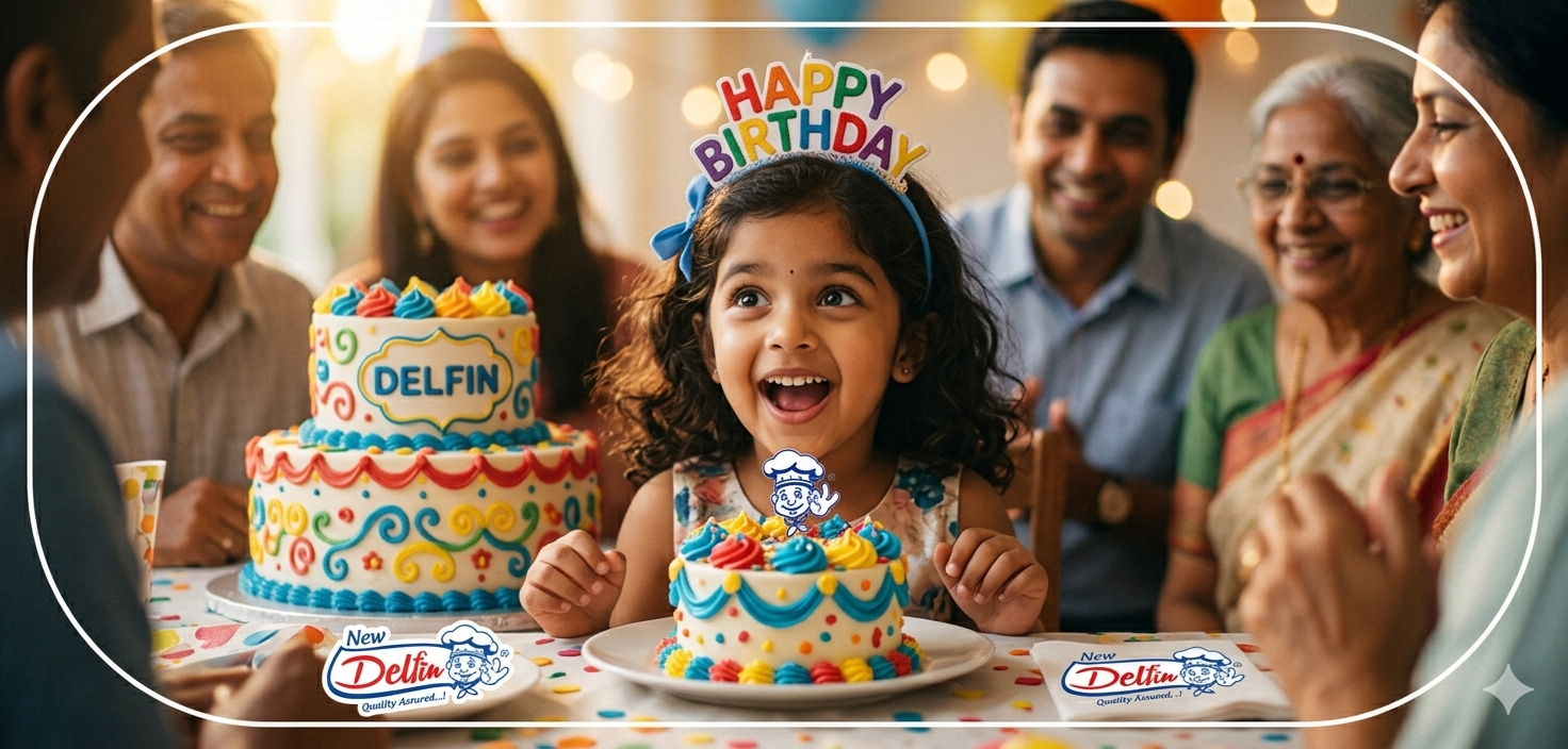 A perfect moment with a Delfine celebration cake