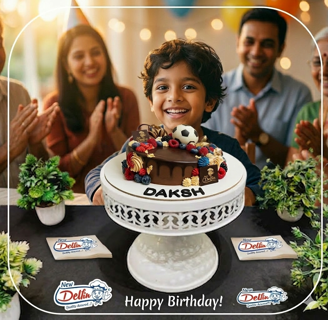 A perfect moment with a Delfine celebration cake