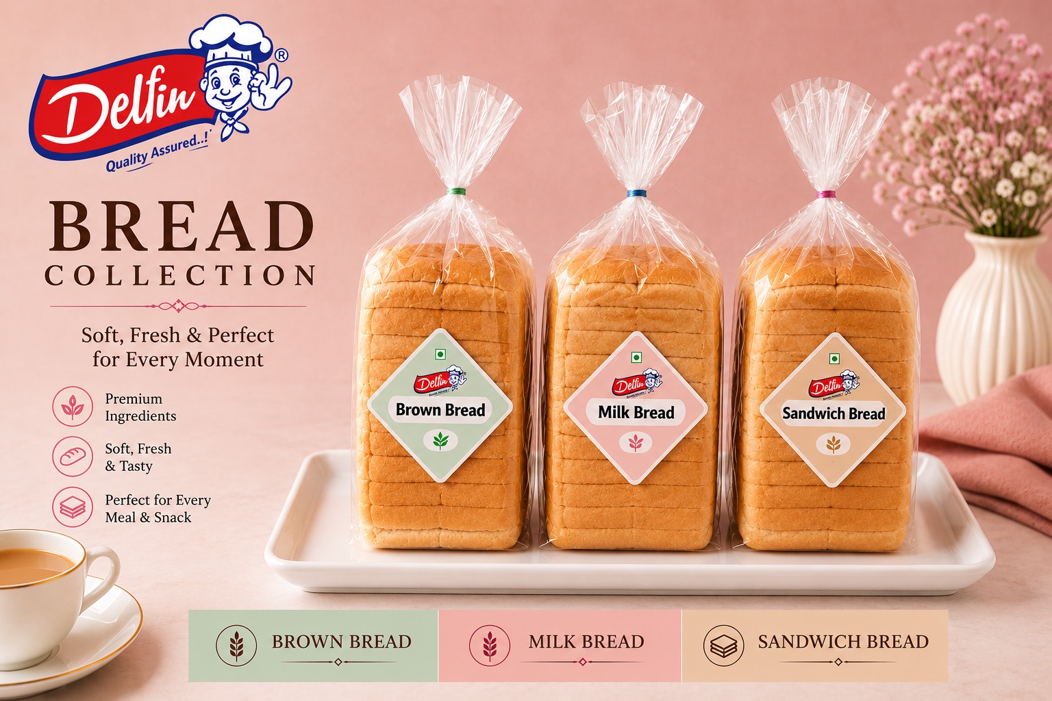 Cream roll boxes side view